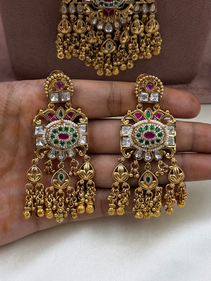 Aparna Heritage Chorski Combo Necklace Set