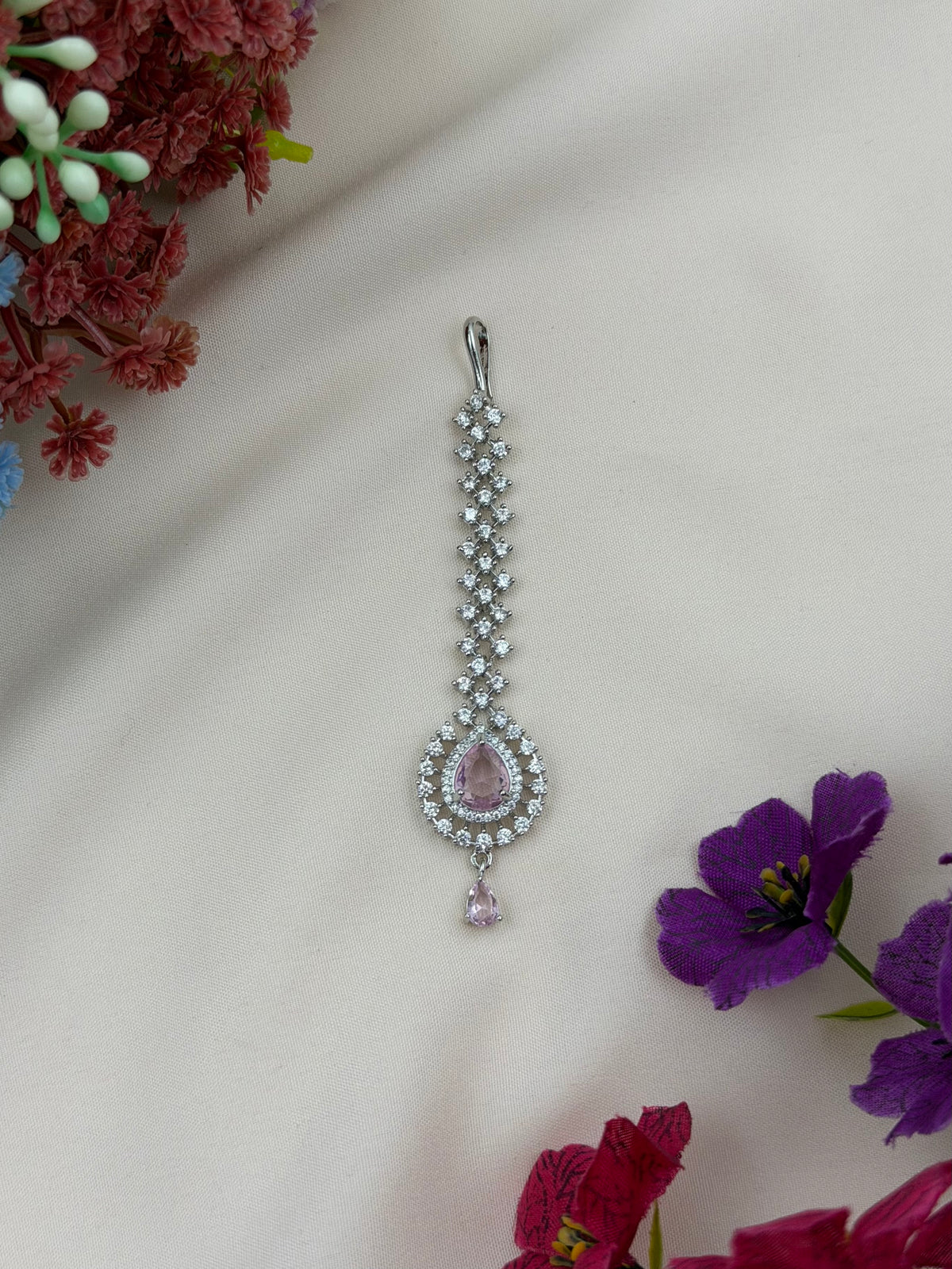 Crystal American Diamond Mang Tika