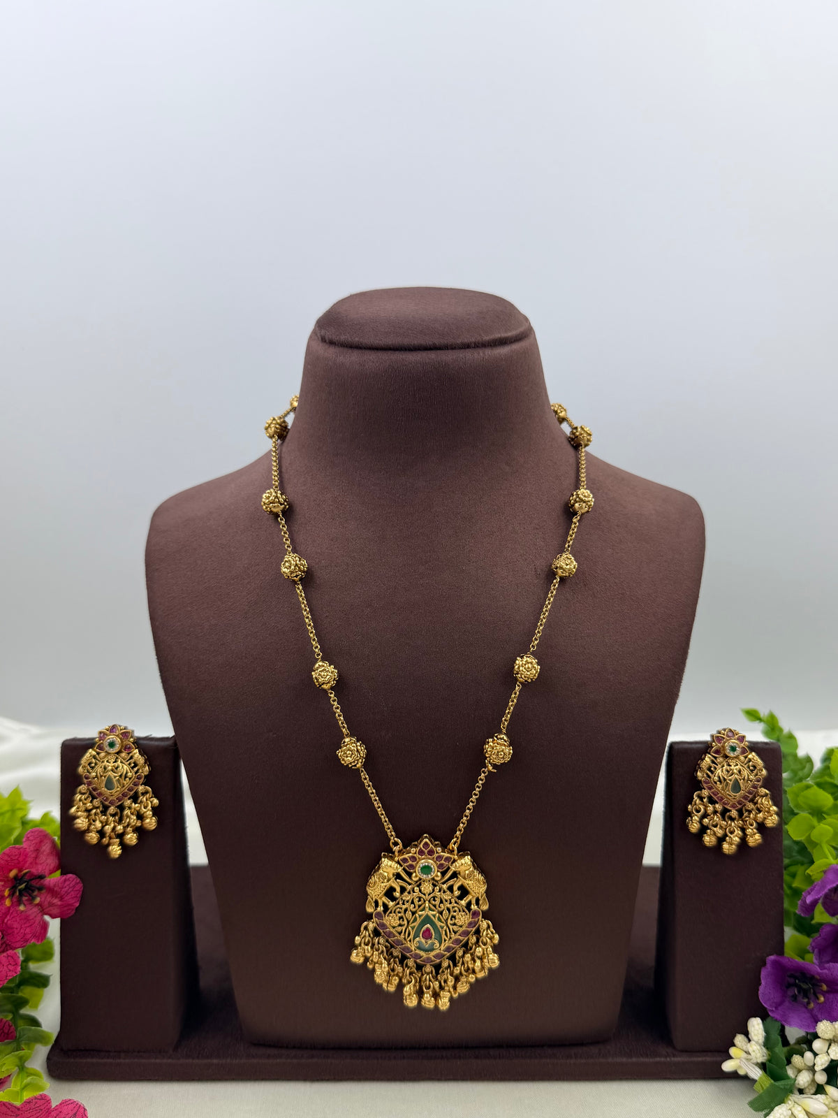 Vanya Chorski Delicate Semi Long Necklace Set