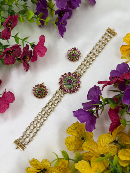 Janaki Victorian Traditional Choker Necklace