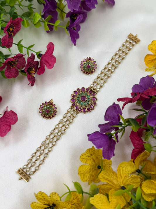 Janaki Victorian Traditional Choker Necklace