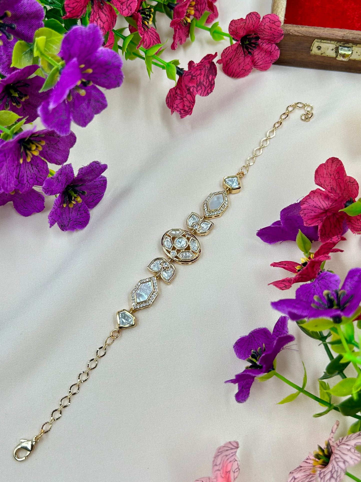 Madhu Moissanite Bracelet (Adjustable)