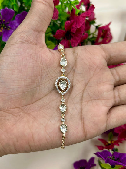 Ruhani Moissanite Bracelet (Adjustable)
