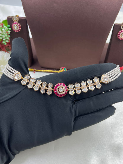 Zoya Moissanite Choker Necklace