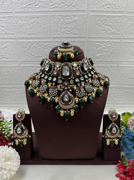 Sanjana Polki Kundan Necklace Set