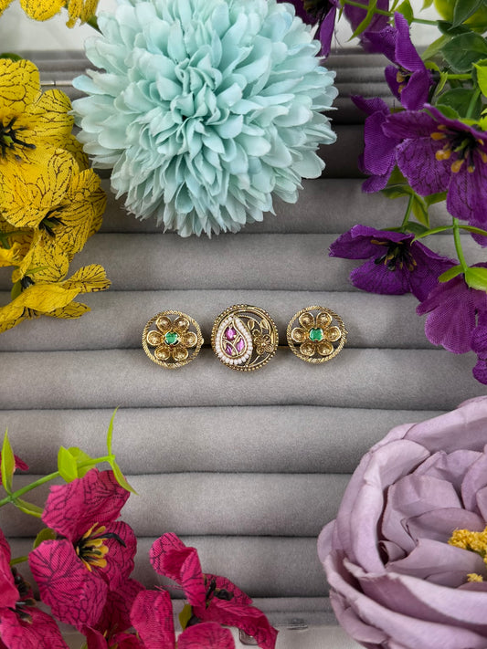 Pooja Heritage Ring (Adjustable)