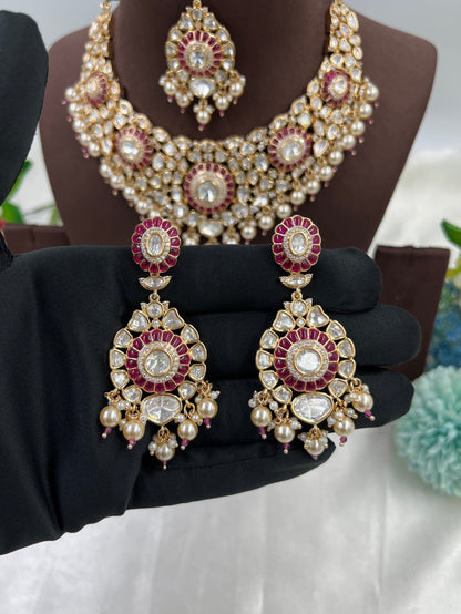 Premium Moissanite Kundan Necklace