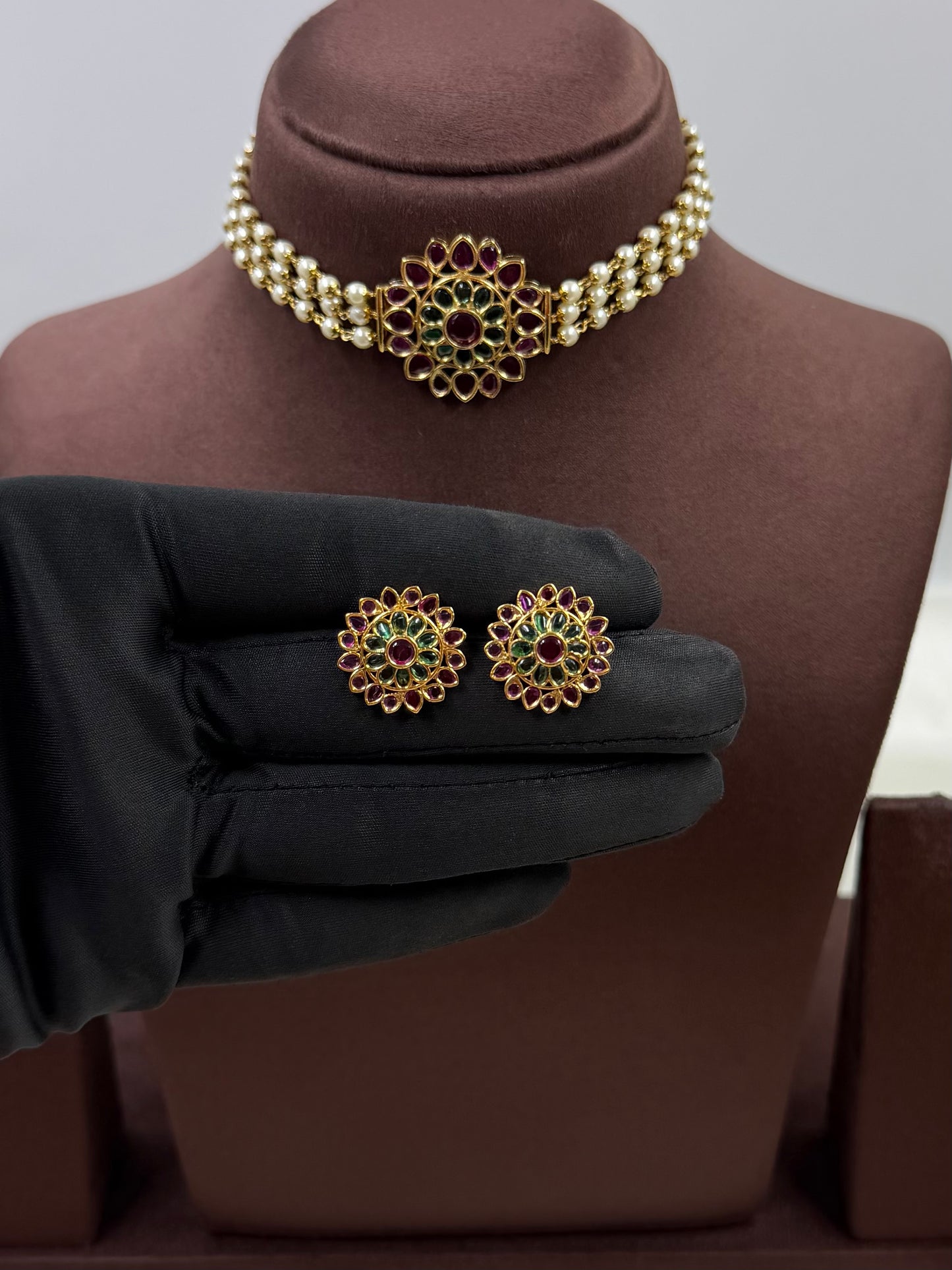 Janaki Victorian Traditional Choker Necklace