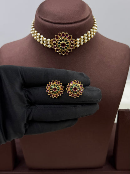 Janaki Victorian Traditional Choker Necklace