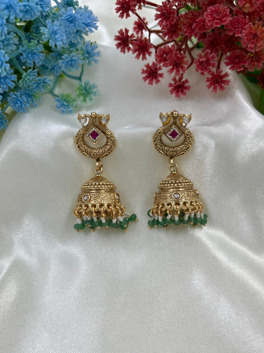 Bina Brass Jhumka