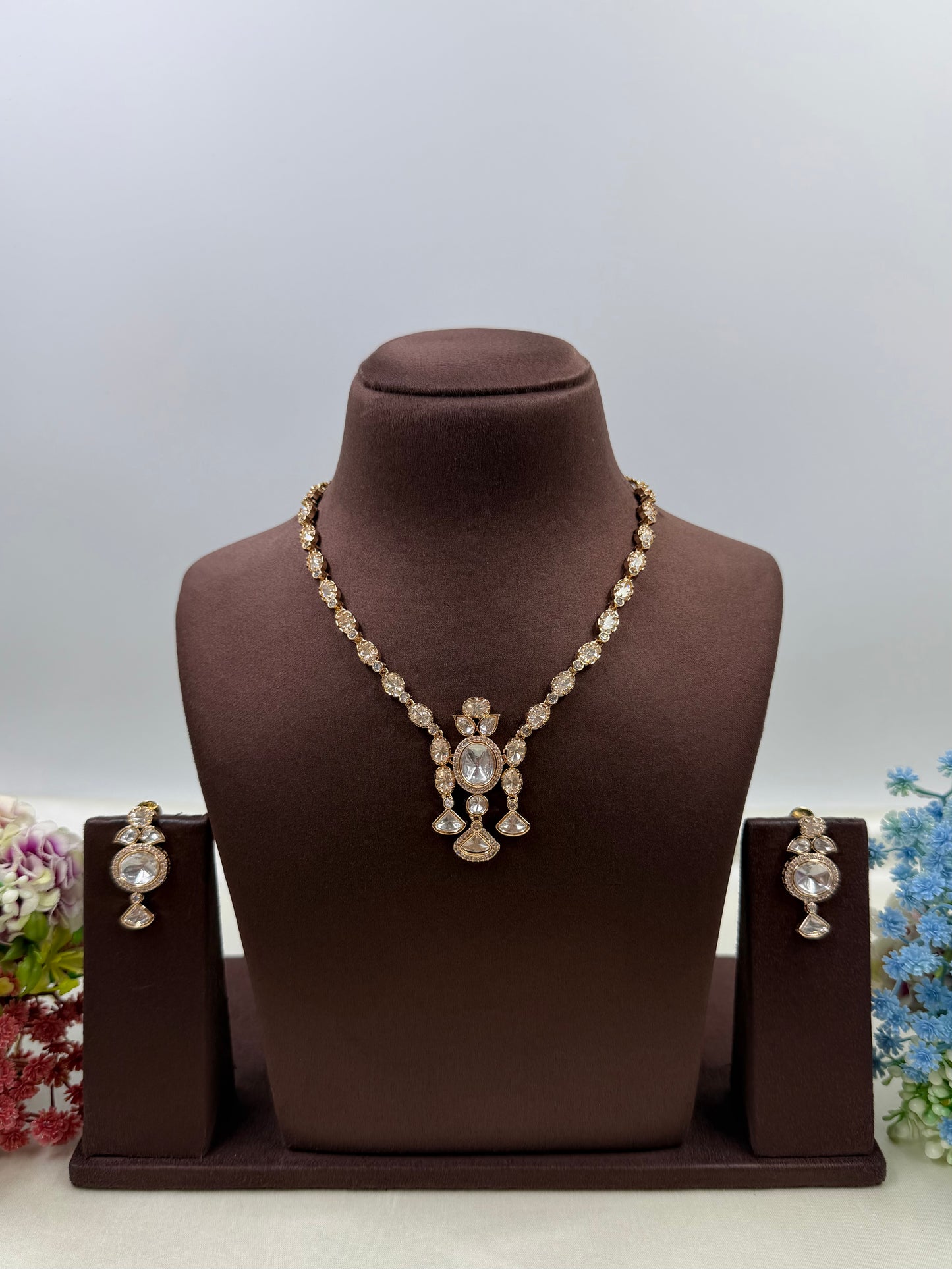 Smita Moissanite Necklace Set