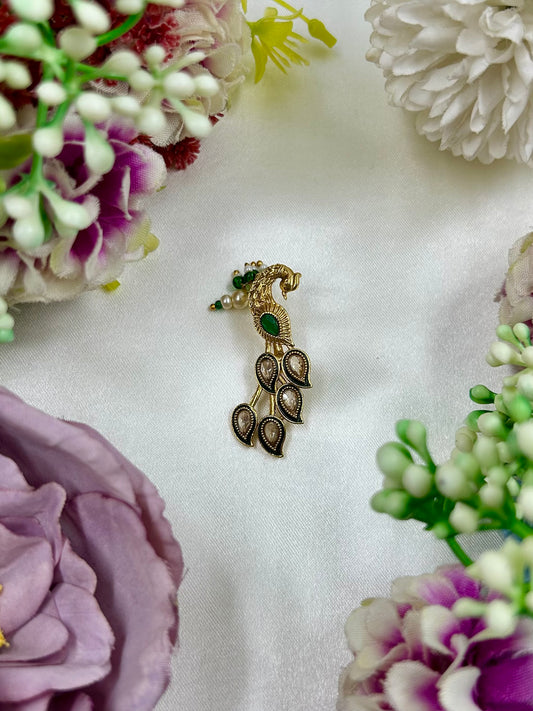 Prapti Peacock Design Nose Ring