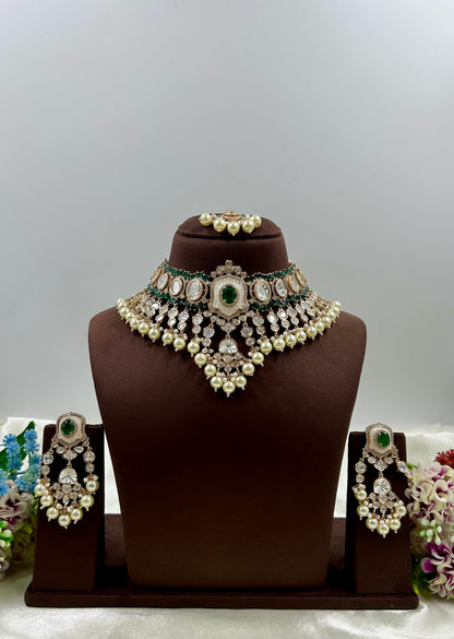 Preeti Moissanite Premium Necklace Set