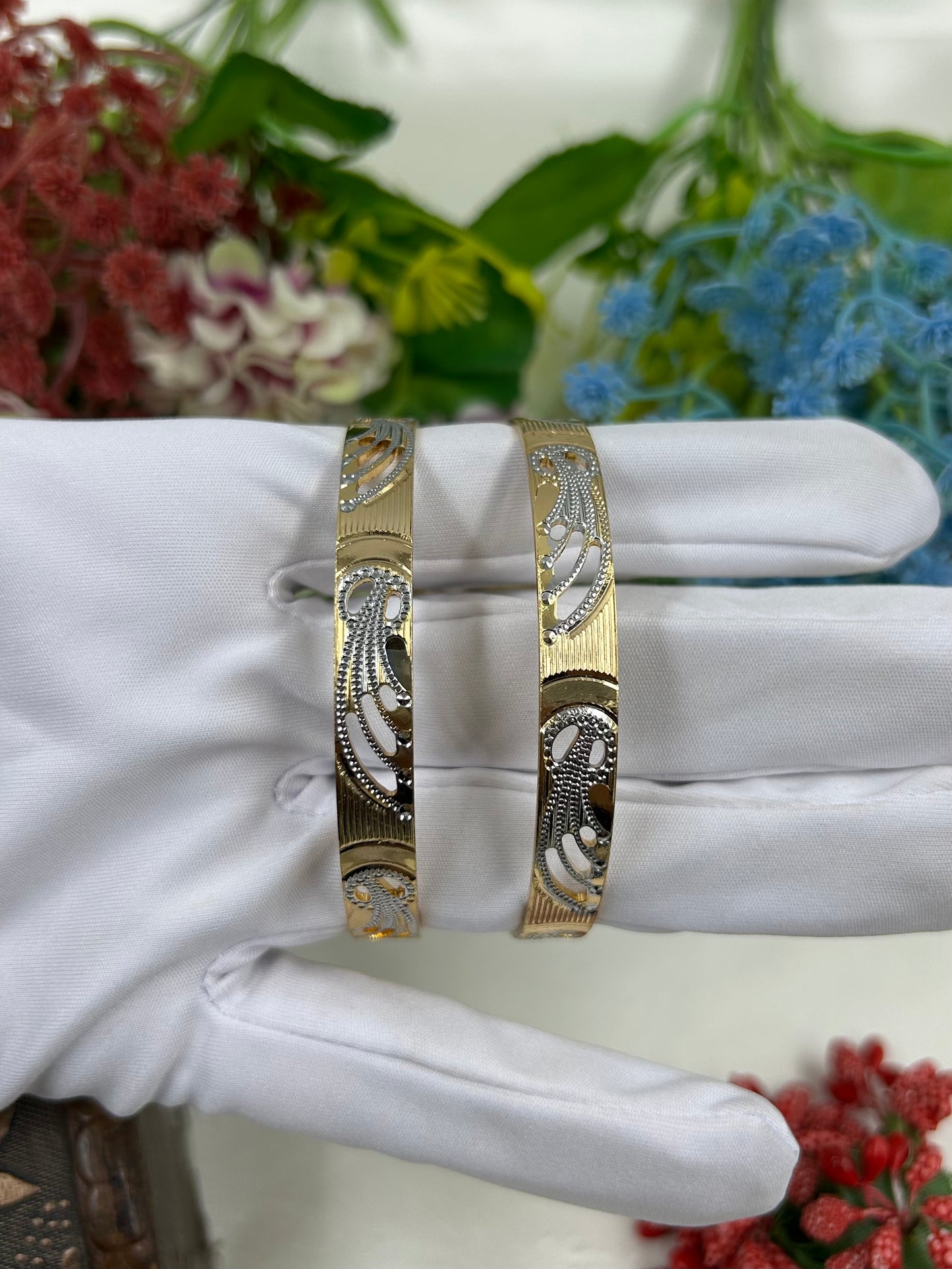 Tanya Premium Two-tone Bangles
