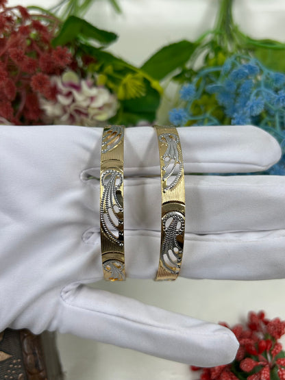Tanya Premium Two-tone Bangles