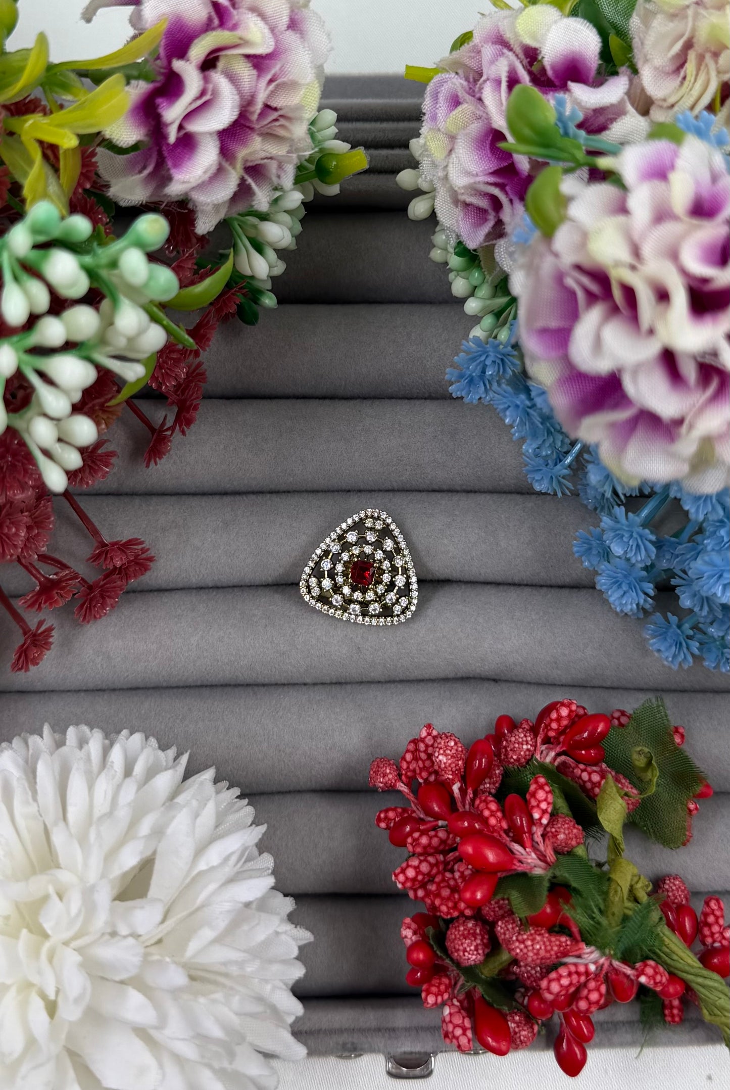 Zarna Victorian American Diamond Ring (Adjustable)