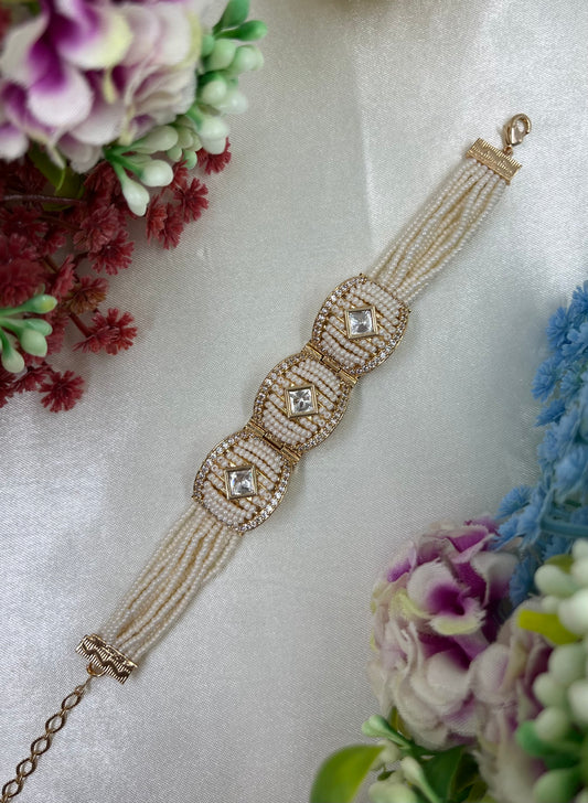Ridhi Moissanite Moti Bracelet