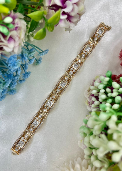 Sarita Moissanite Kundan Bracelet