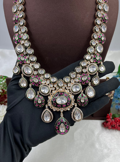 Ahalya Moissanite Long Necklace