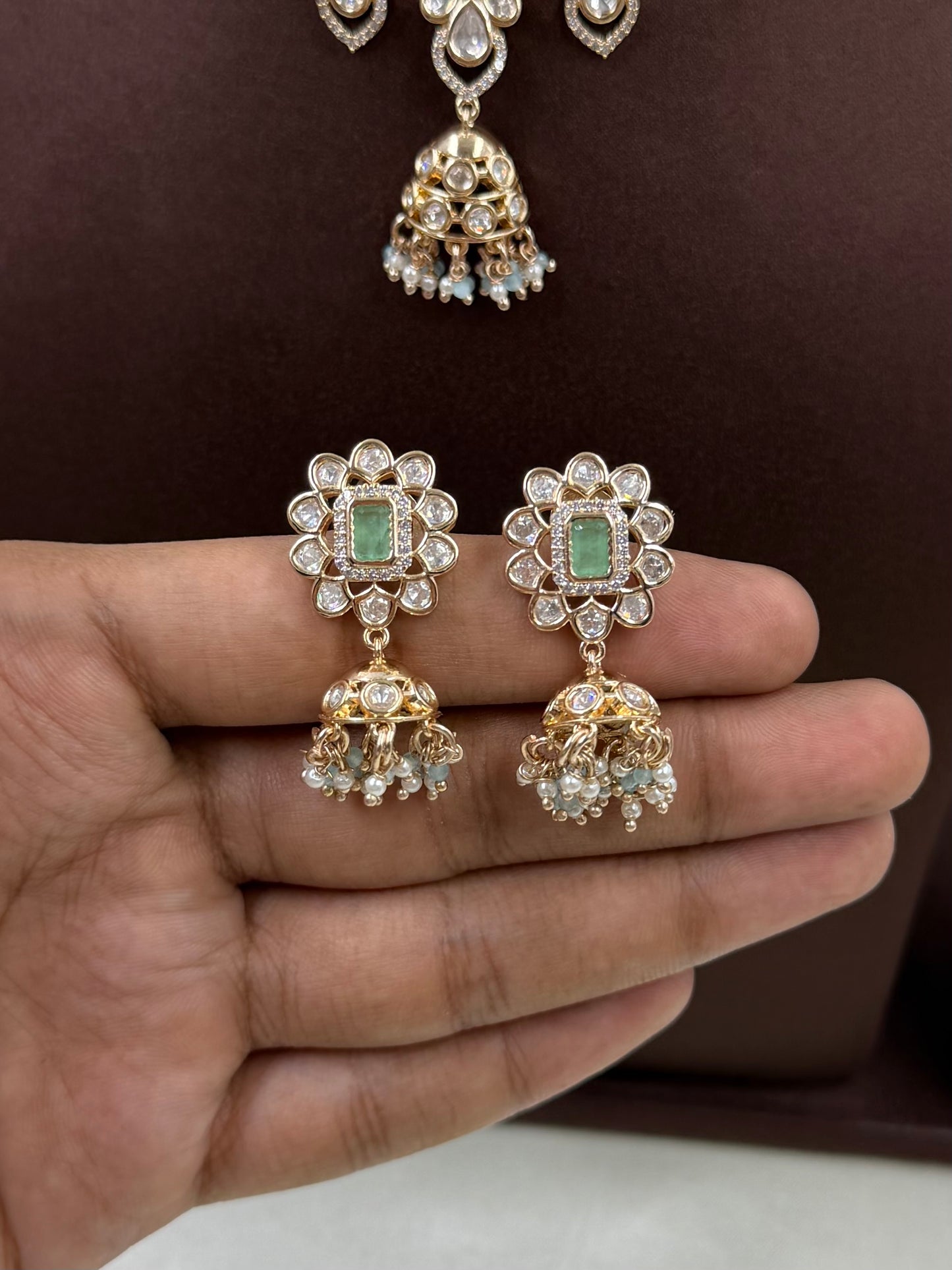 Isha Moissanite Choker Set