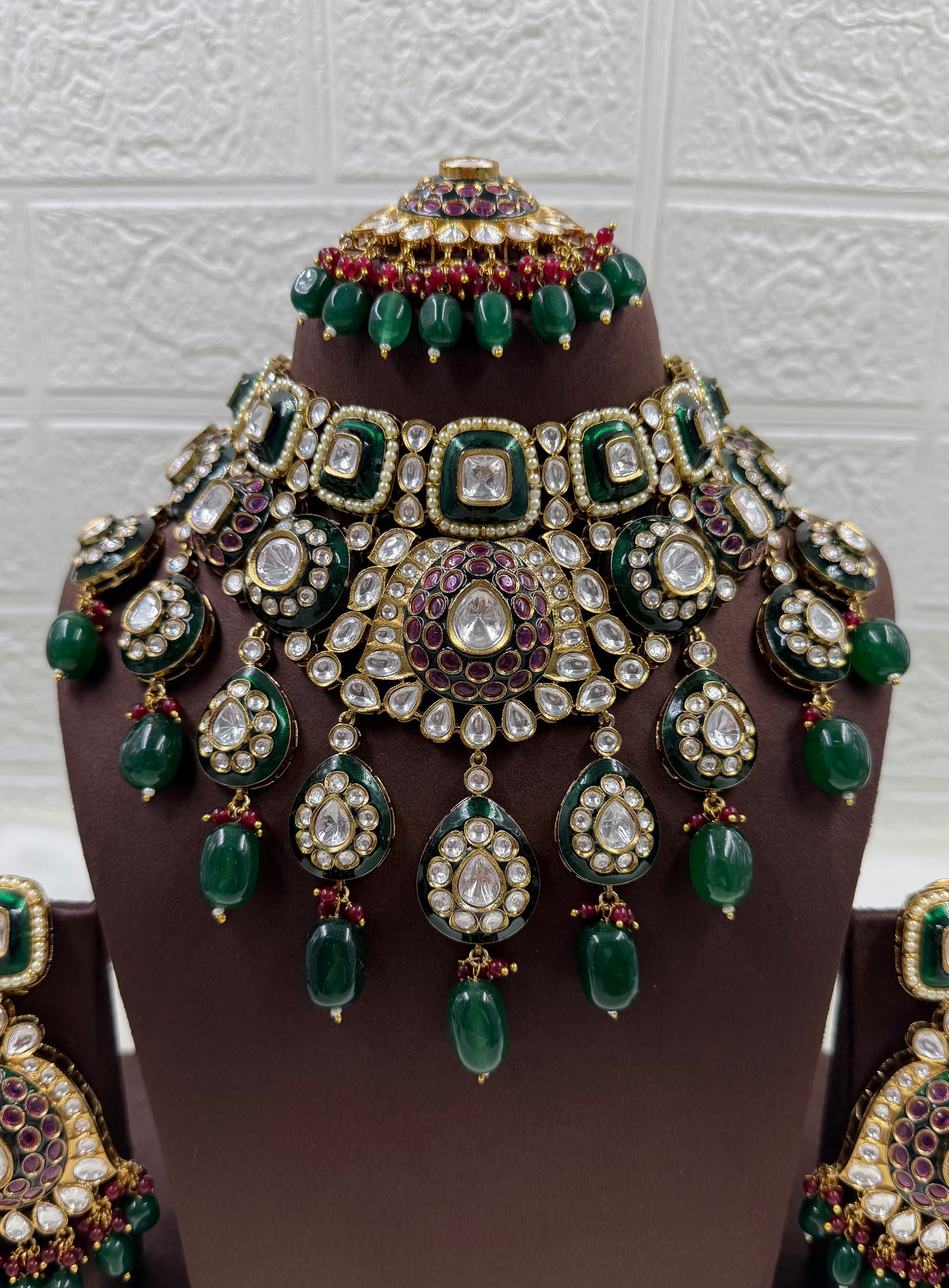 Indu Polki Kundan Necklace Set