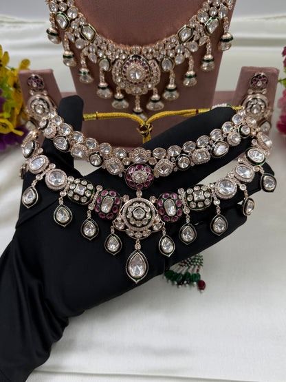 Nidhi Moissanite Premium Combo Set