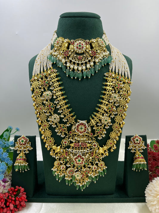 Rupmati Pachi Kundan Combo Set