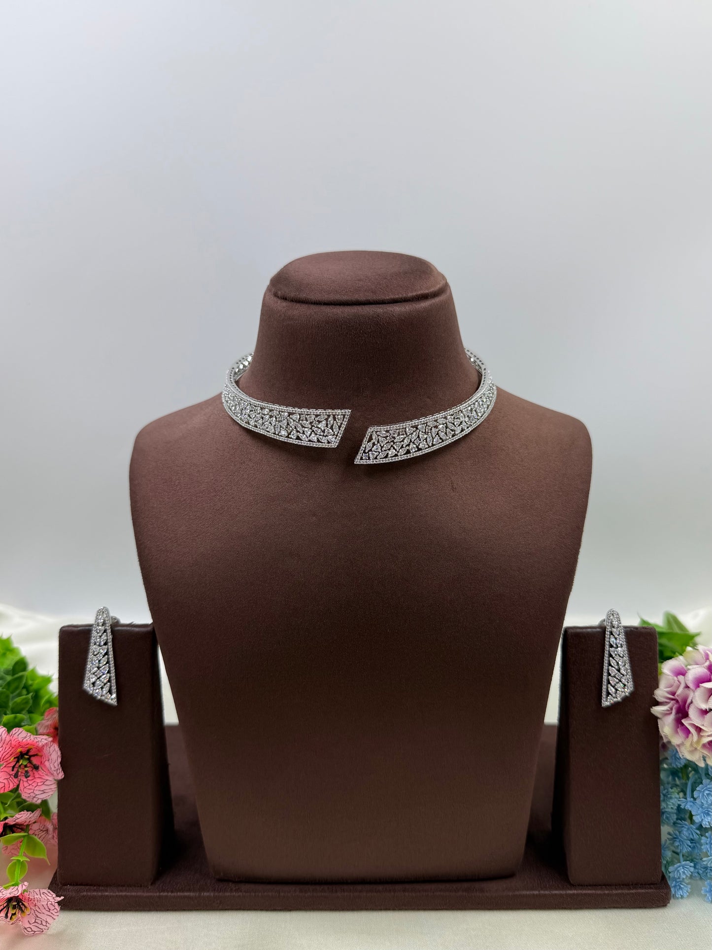 Nova American Diamond Necklace Set