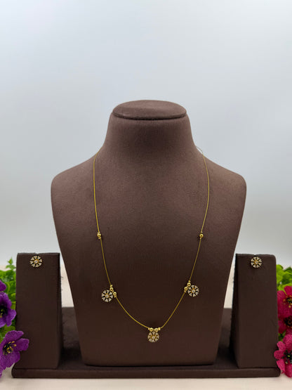Zara Traditional Invisible Necklace Set