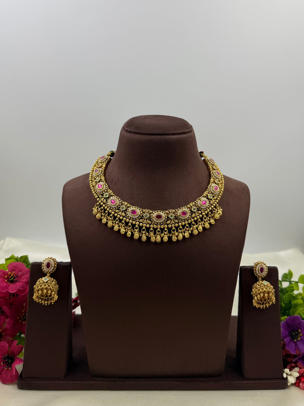 Pushpa Heritage Chorski Necklace Set