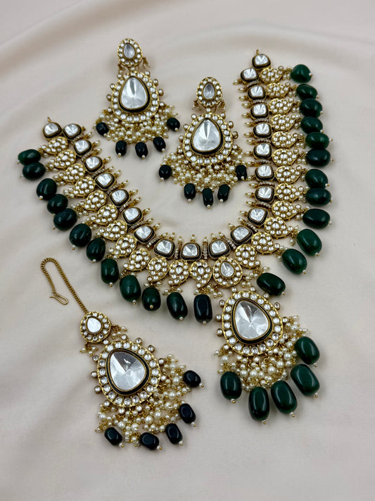 Kumudini Polki Kundan Necklace Set
