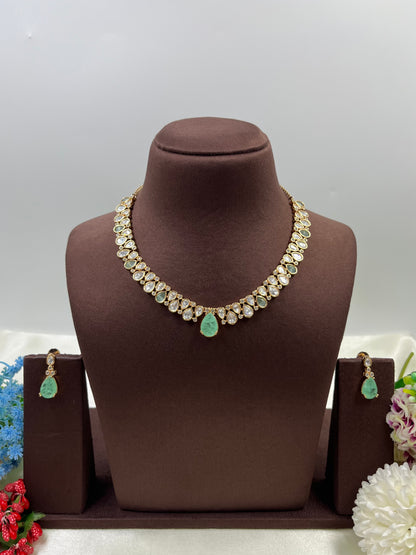 Komal Moissanite Delicate Necklace