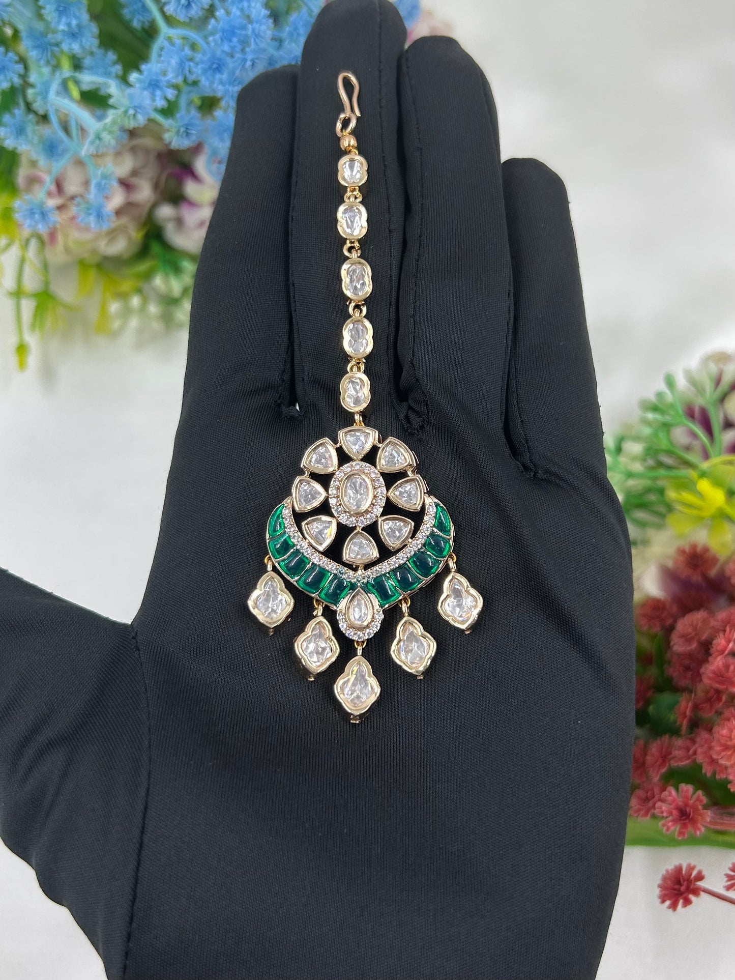 Vidya Moissanite Mang Tika