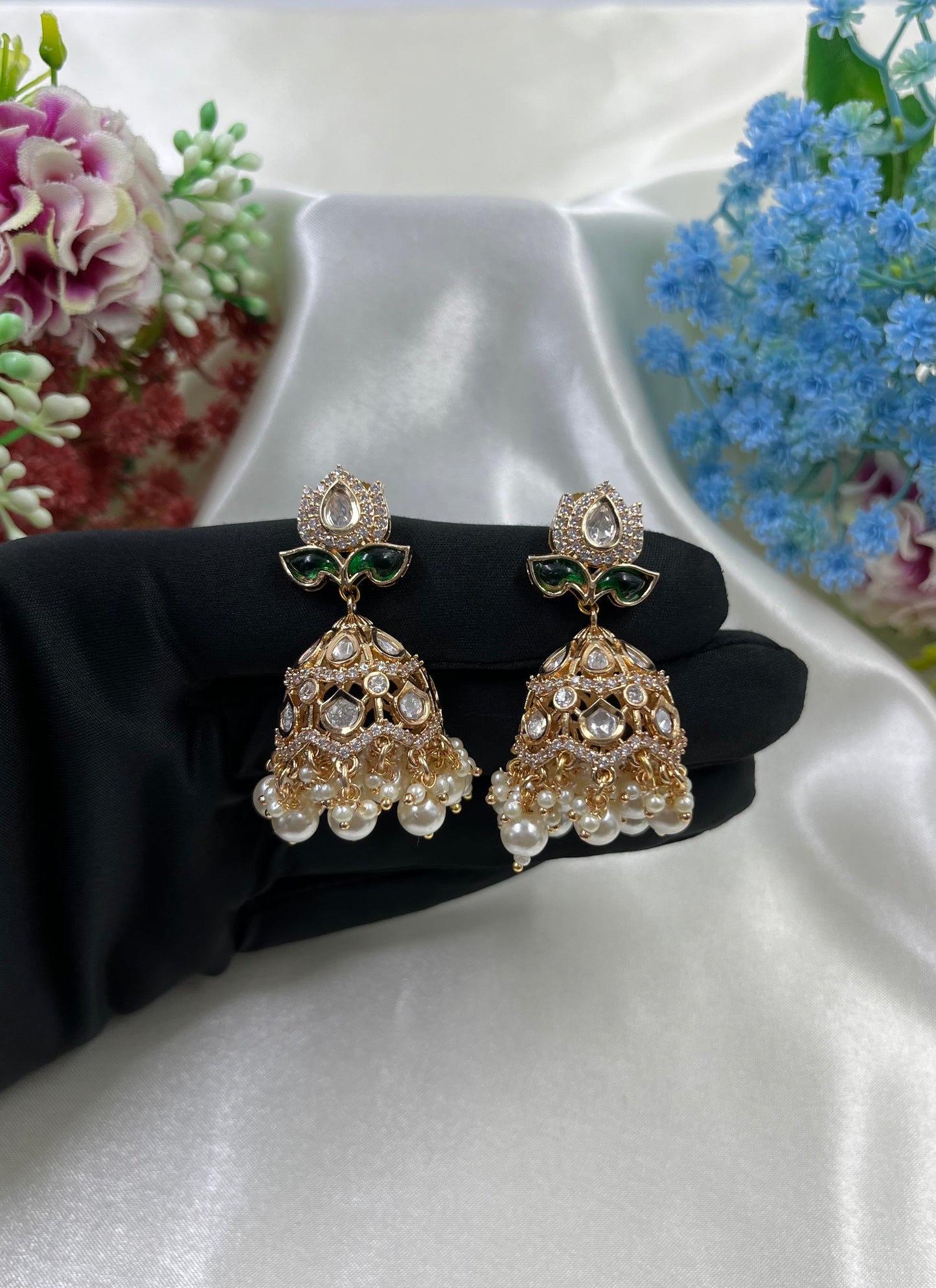 Nitya Moissanite Premium Jumka