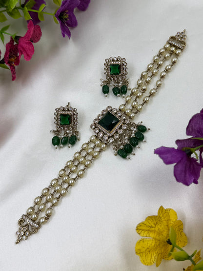 Shivani Victorian Traditional Choker Necklace