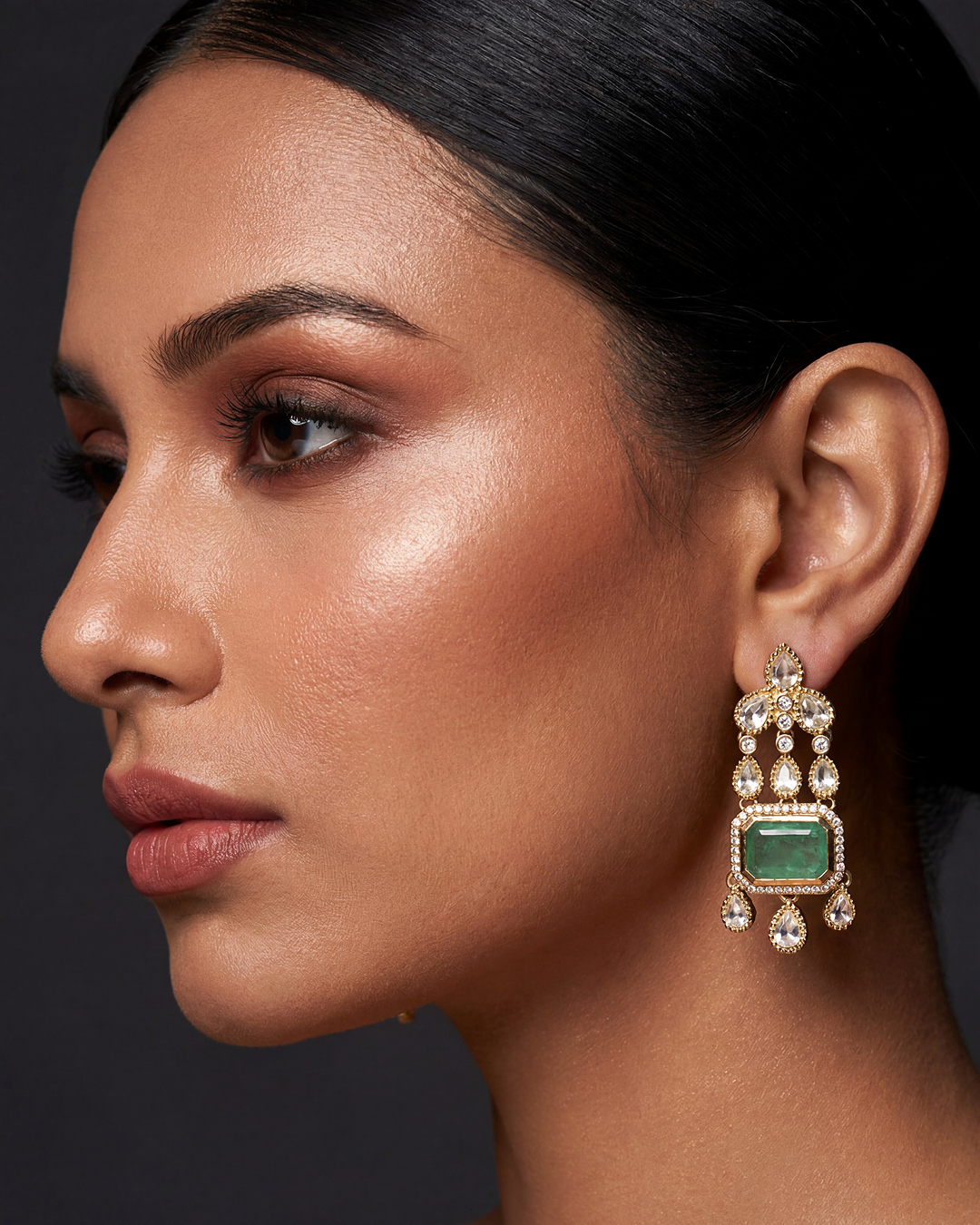 Radha Moissanite Earring