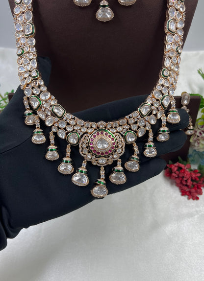 Rosina Combo Moissanite Kundan Necklace