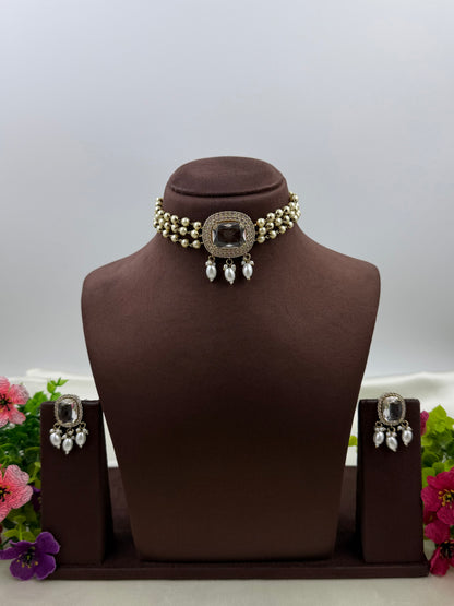 Saisha Victorian Choker Necklace Set