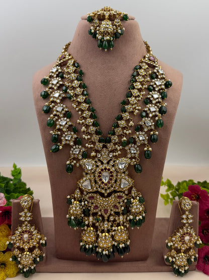 Tarangini Polki Bridal Long Necklace Set