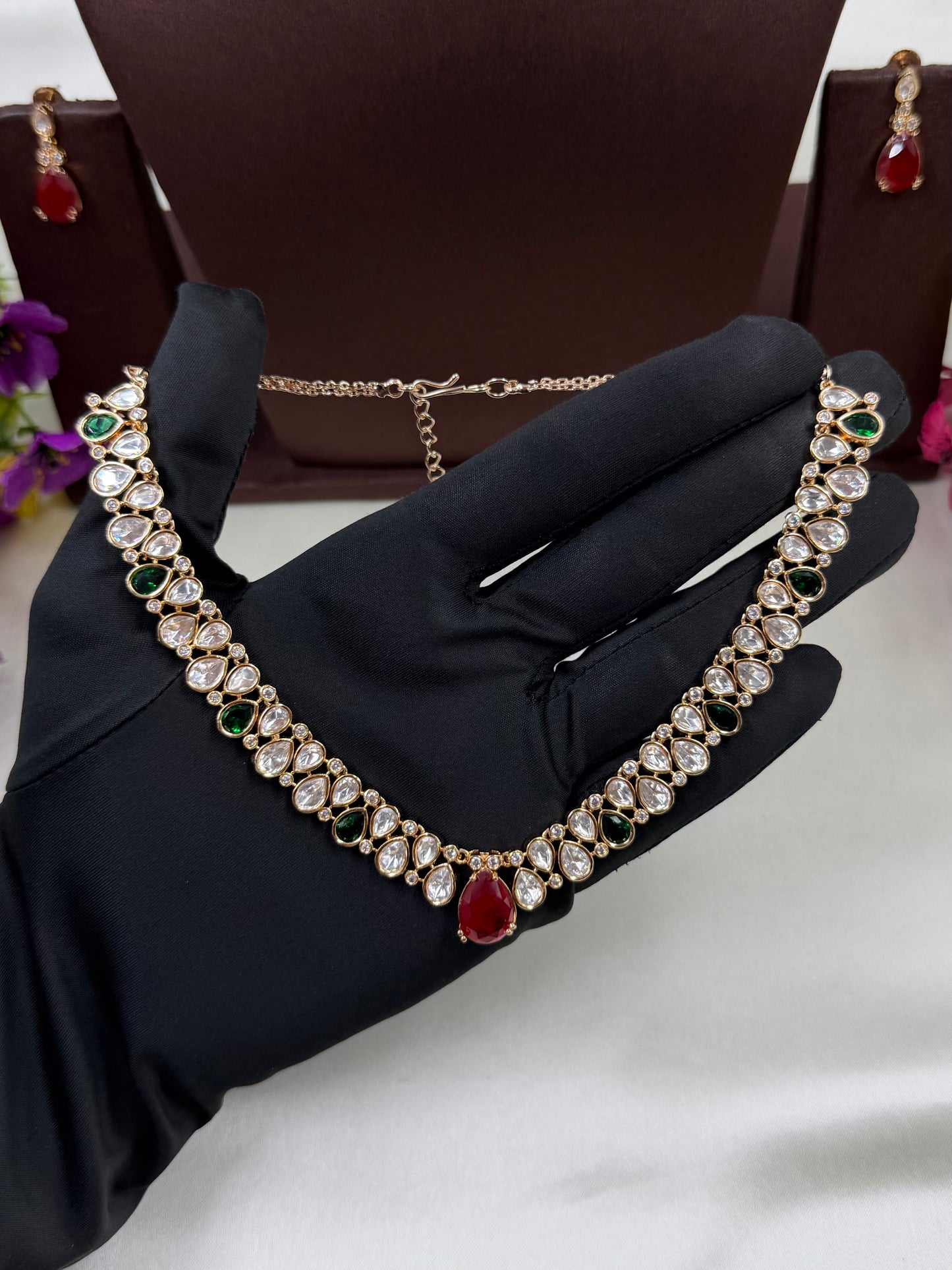 Komal Moissanite Delicate Necklace