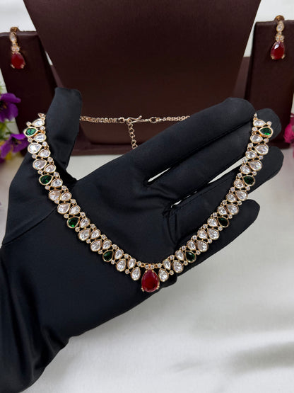 Komal Moissanite Delicate Necklace