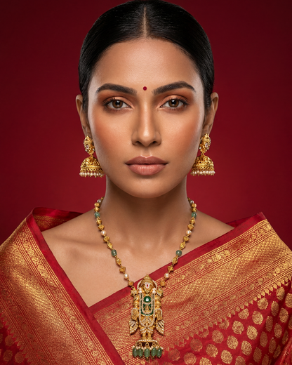 Sridevi South Indian Temple Necklace