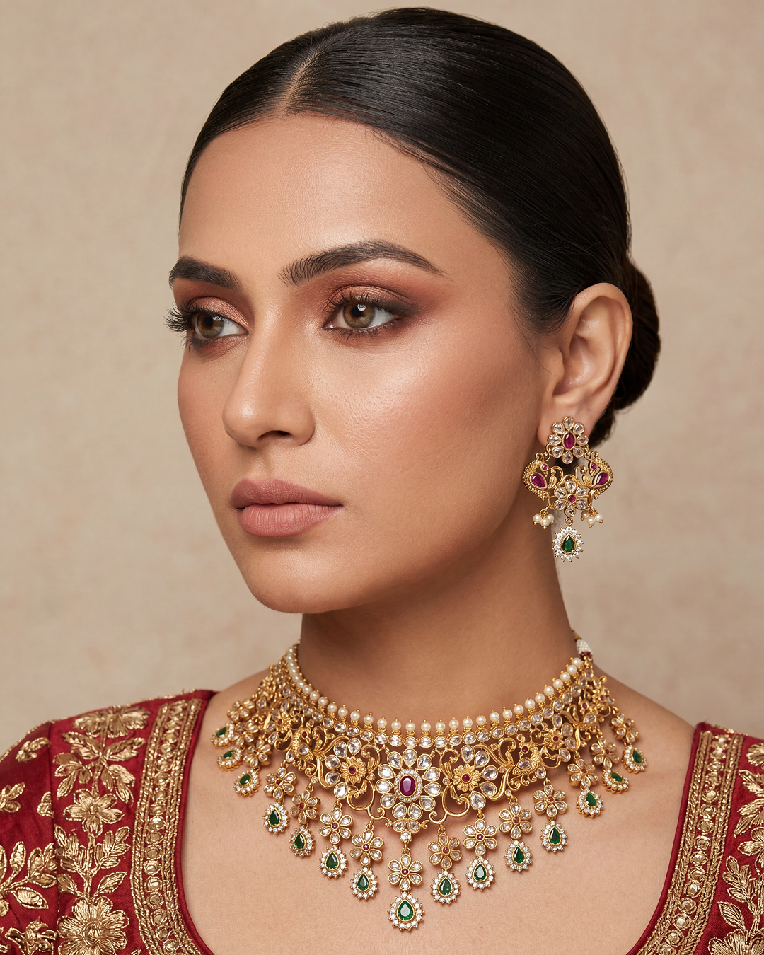 Alka Traditional Choker Necklace Set