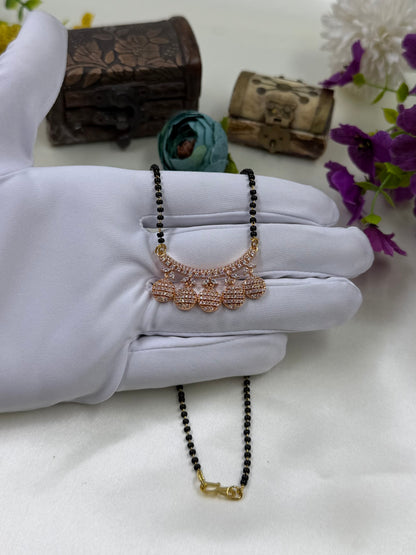 Multi Drop Rose Gold Mangalsutra