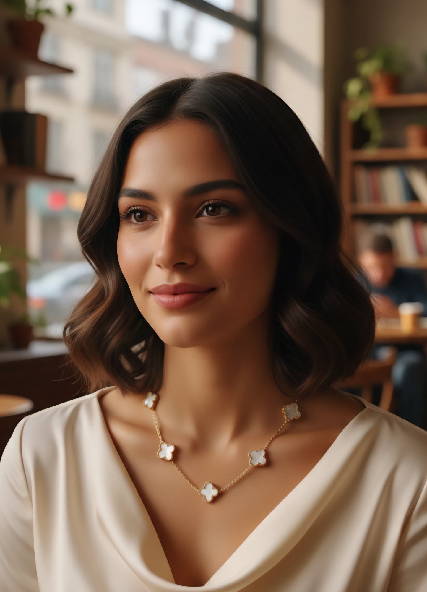 Marble Flower Necklace