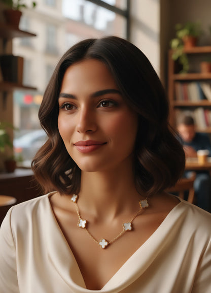 Marble Flower Necklace