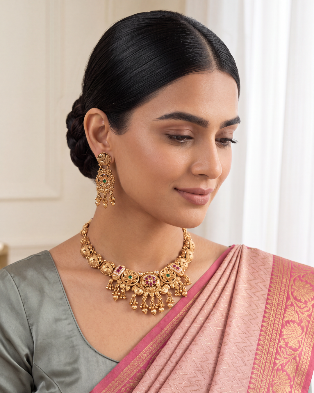 Richa Heritage Delicate Necklace Set