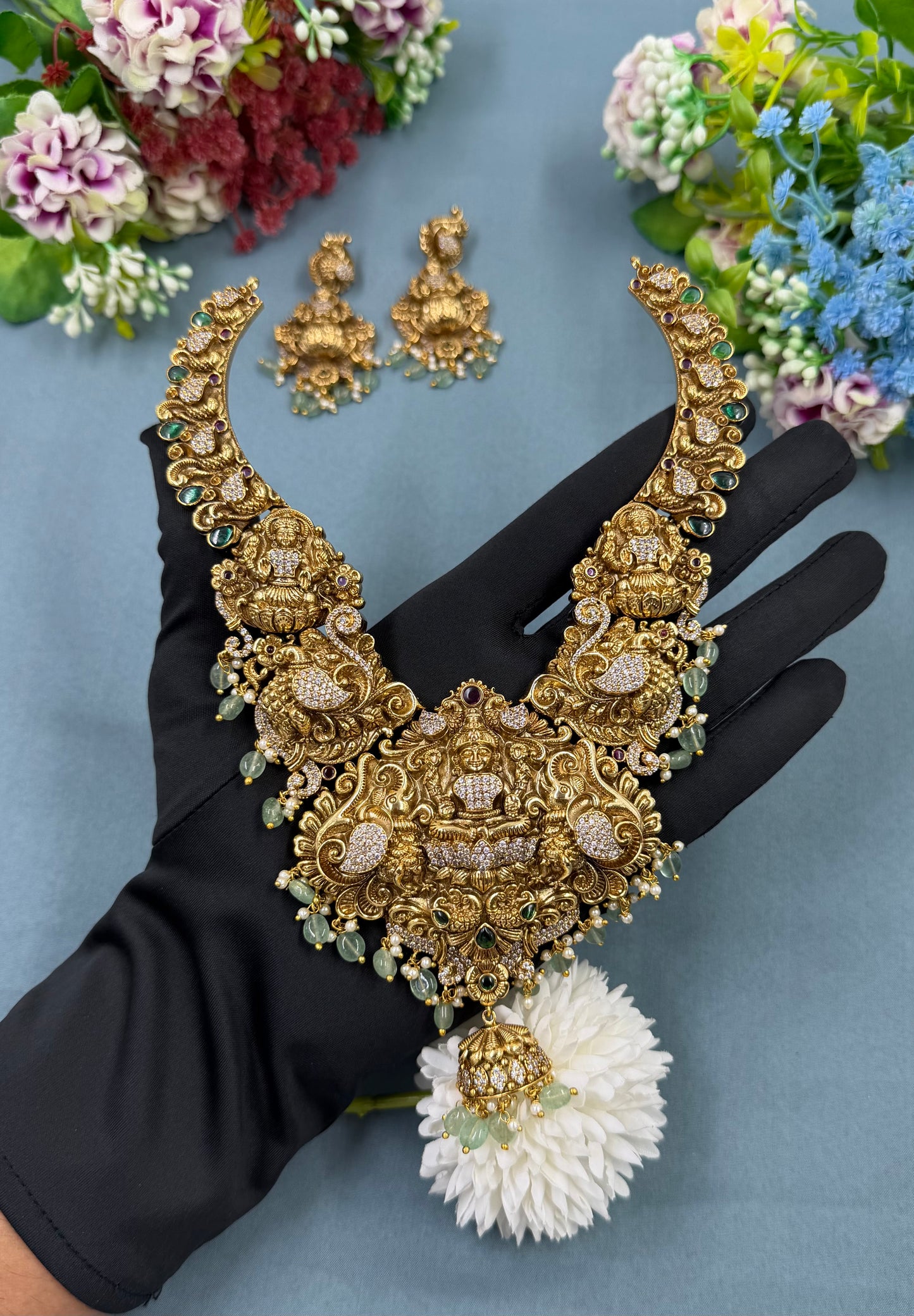 Namita South Indian Temple Necklace Set