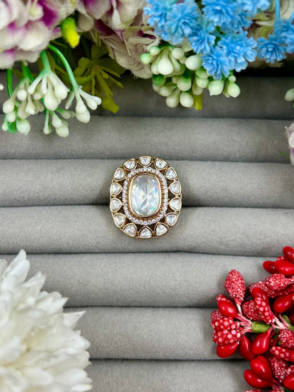 Zayla Moissanite Ring (Adjustable)