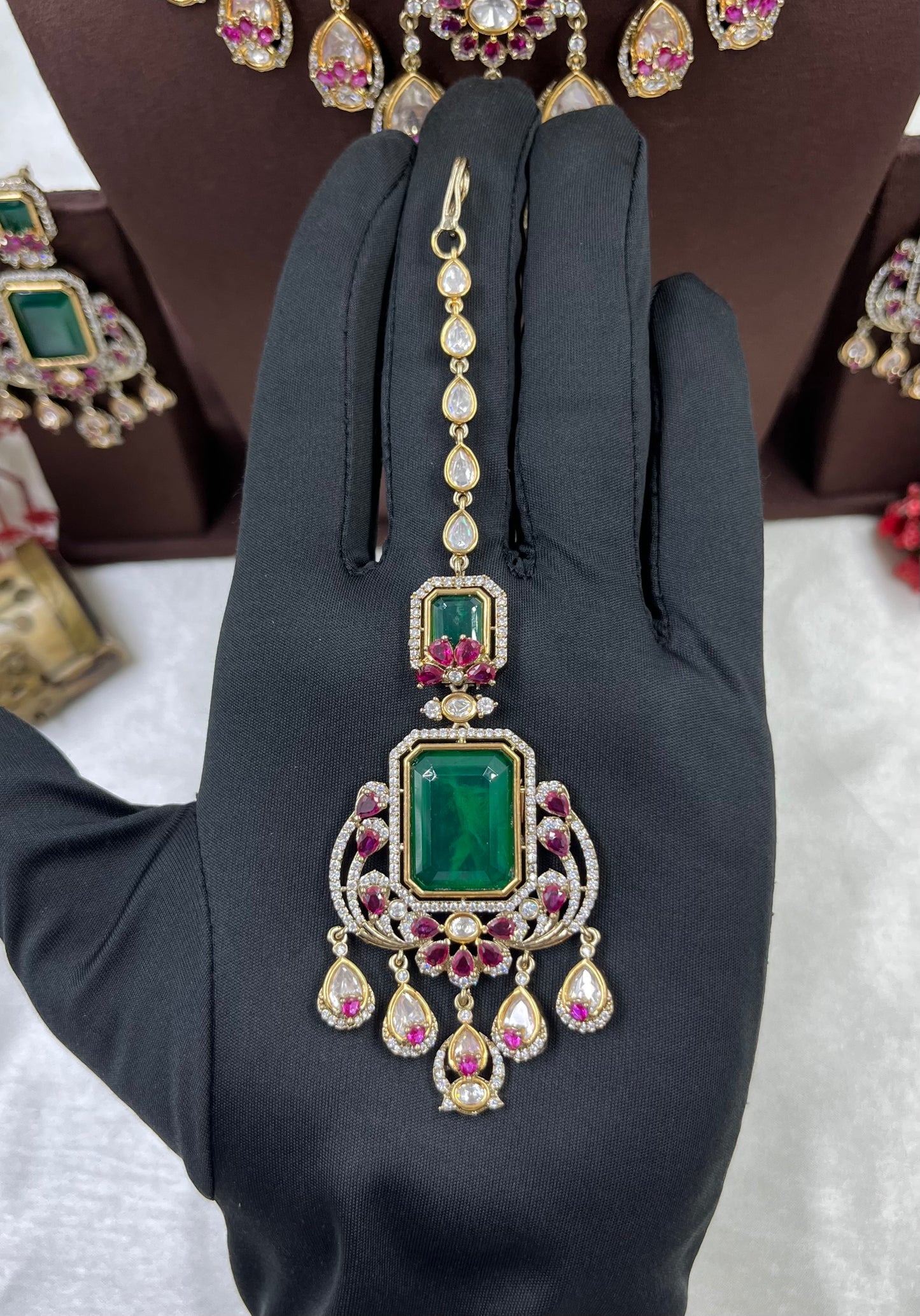 Tanu Victorian Moissanite Premium Combo Set